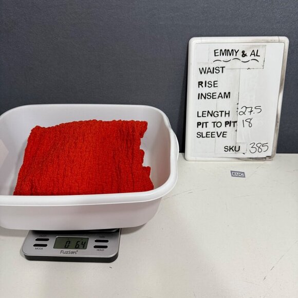 Ali Miles Womens Gauze Tunic Top Size S Burnt Orange Art to Wear Roll Tab Button - Picture 8 of 11